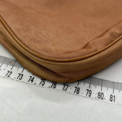Prada Cleo Caramel Brown Nylon Shoulder Bag