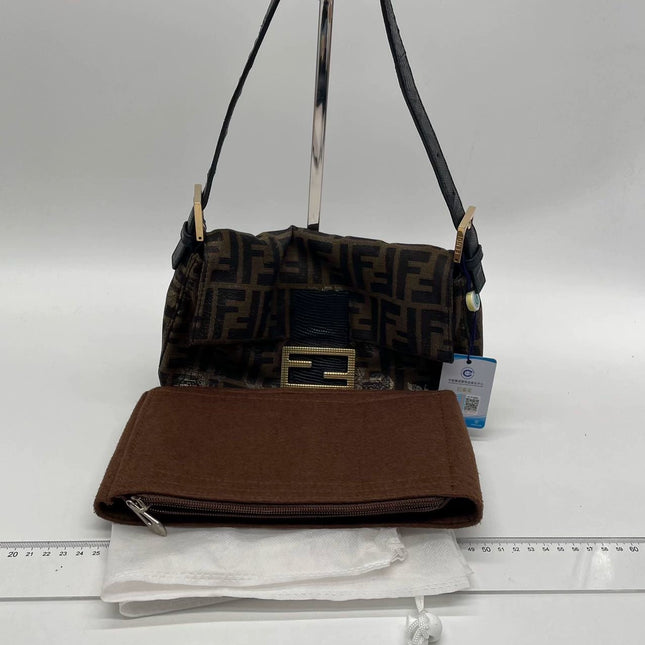 Sold Fendi Baguette Classic Zucca Print Fendi Monogram Glossy Embroidery Lizzard Skin Strap