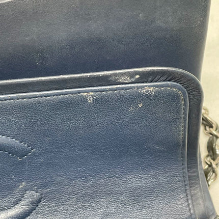 Chanel Classic Flap Medium Dark Green Patent Leather Silver Hardware, 2014-2015