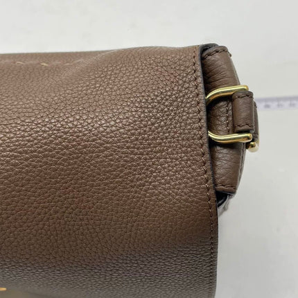 Fendi Baguette Selleria Calfskin Leather Crossbody Bag Large Brown