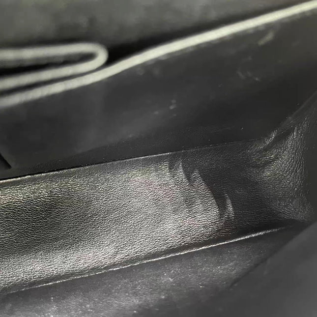 Chanel Classic Flap Medium Black Velvet Gold Hardware, 2014-2015