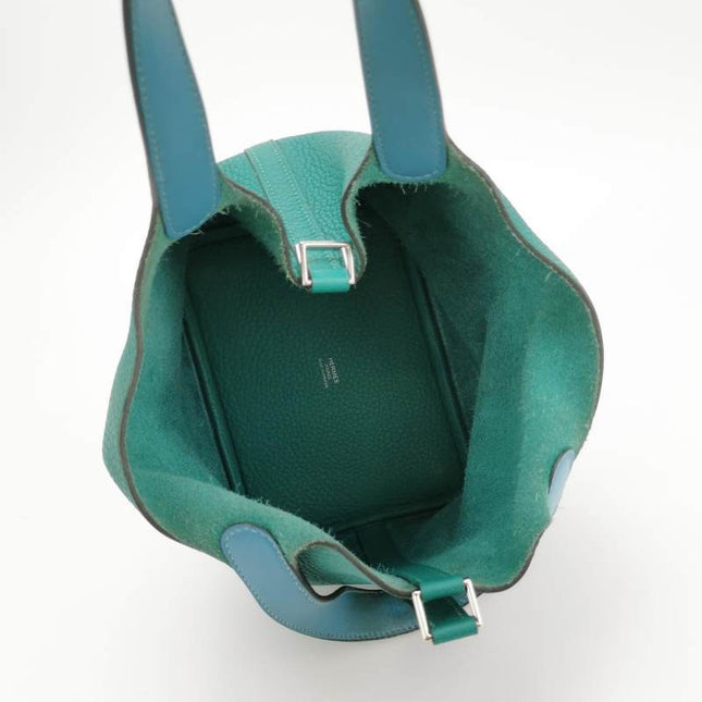 Sold Hermes Picotin 18 Clemence Taurillon Leather Green 2019