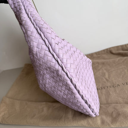 Bottega Veneta Hobo Bag Lambskin leather Lilac Purple Large 47cm