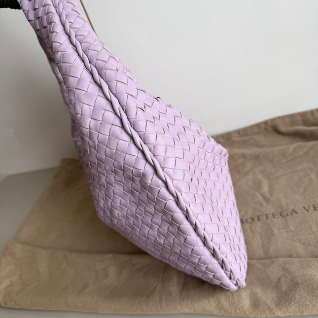 Bottega Veneta Hobo Bag Lambskin leather Lilac Purple Large 47cm