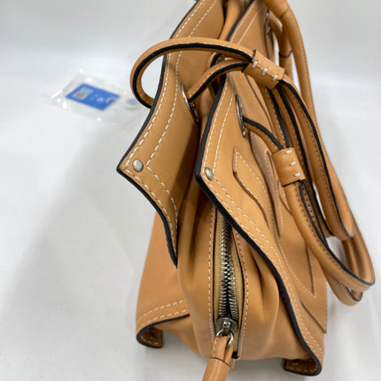 Loewe Anagram Love Logo Shopper Tote Camel Beige Medium 33cm