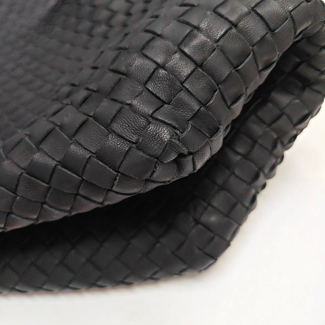 Bottega Veneta Cesta Shopper Tote Intrecciato Black Leather Large 50cm