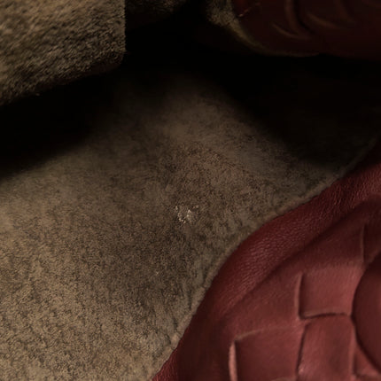 Bottega Veneta Garda Burgundy Intrecciato Nappa Leather Large 33cm