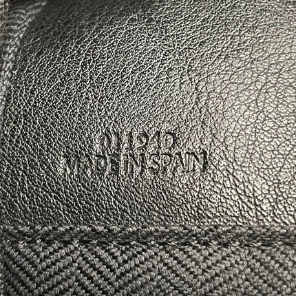 Loewe Puzzle Large Navy Leather and Denim Bird Print