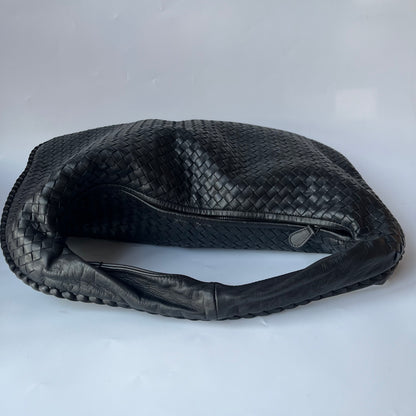 Bottega Veneta Veneta Hobo Maxi Black Leather 51cm