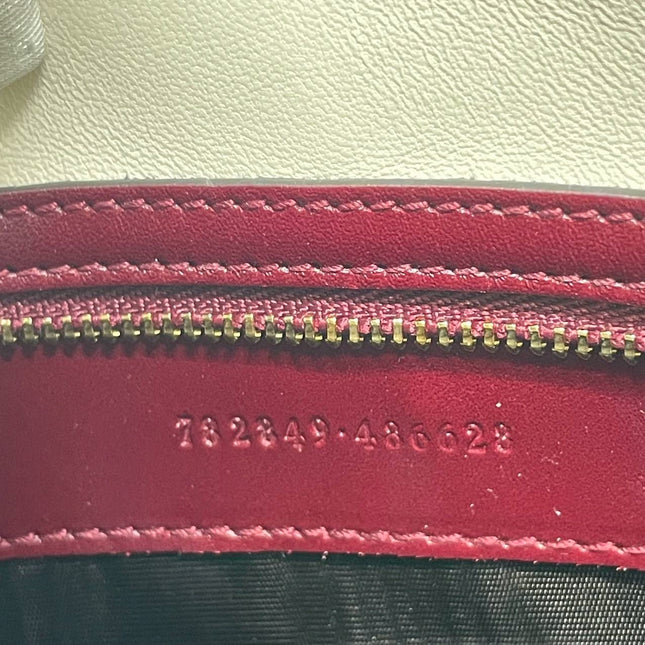 Gucci Jackie 1961 Small Ancora Red Burgundy Leather Shoulder Bag S24