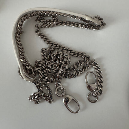Lady Dior Mini White Lambskin Leather Silver HW Chain Strap 2018