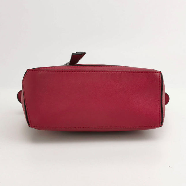 Sold Loewe Puzzle Mini Red Calfskin Leather Crossbody Bag