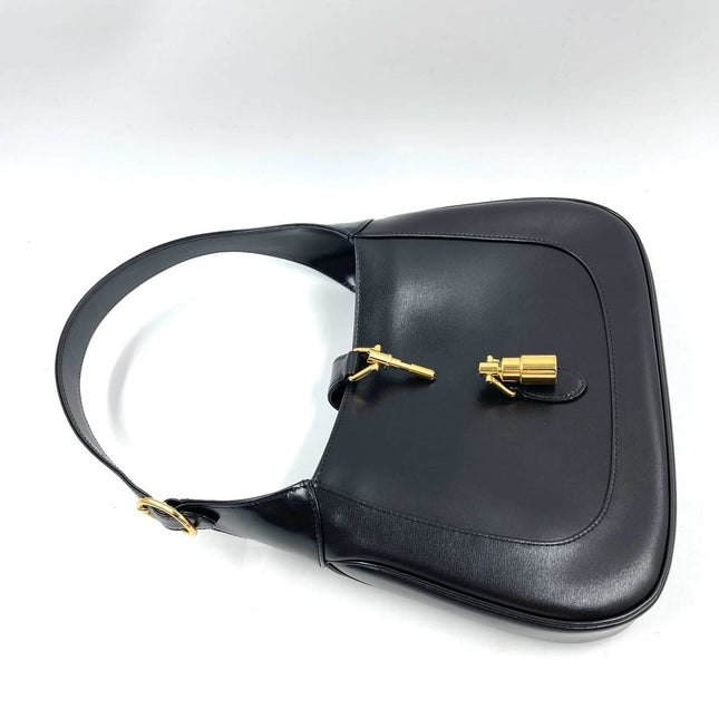 Sold Gucci Jackie 1961 Black Leather Bag Small without Strap