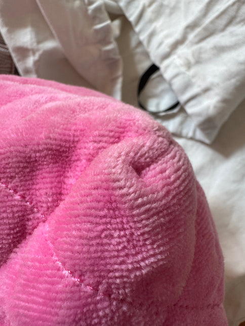 Chanel Coco Beach Quilted Hobo Pink Soft Cloth 2023