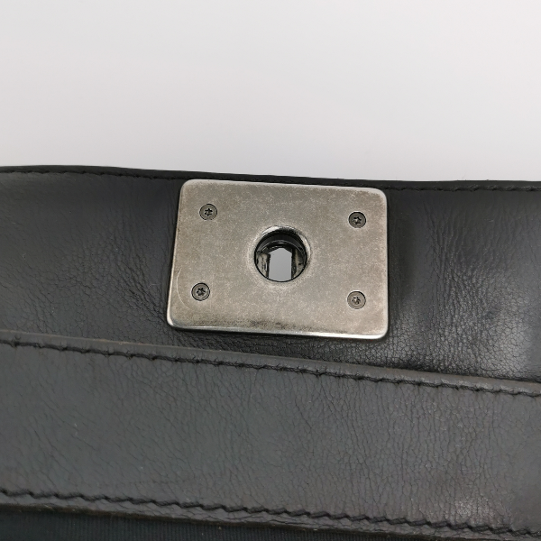 Sold Chanel Boy Reverso Shopping Tote Calfskin Leather Black