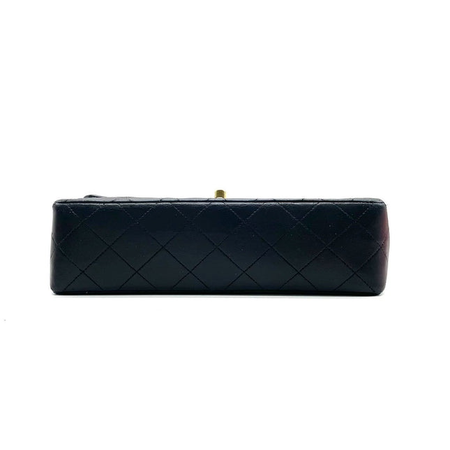 Chanel Classic Flap Vintage Black Lambskin Leather with 24k Gold Hardware, 1989-1991