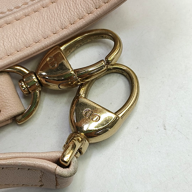 Lady Dior Medium Light Pink Lambskin Leather Gold Hardware