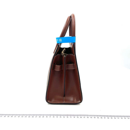 Sold Burberry Title Tote Small Leather Handbag