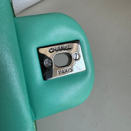 Sold Chanel Envelope Clutch with Chains 2013 Shoulder Bag Apple Green Patent Leather