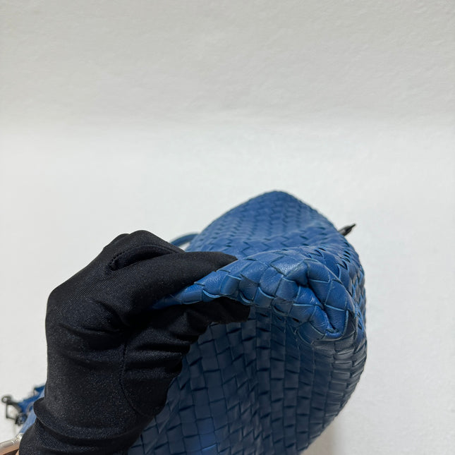 Bottega Veneta Maxi Convertible Tote Bag Hobo Navy Leather Two-way Carry 50cm