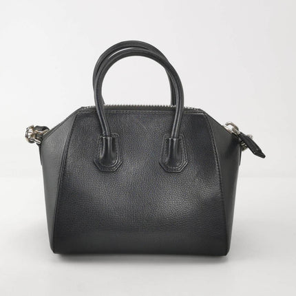Sold Givenchy Antigona Mini Black Calf Leather Top Handle bag with Strap