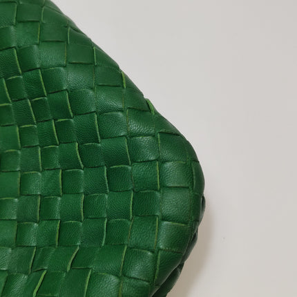 Bottega Veneta Veneta Hobo Green Intrecciato Leather Medium 40cm