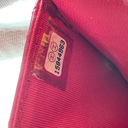 Sold Chanel Wallet On Chains WOC Timeless/ Classic Red Lambskin Leather