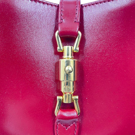 Sold Gucci Jackie 1961 Mini Burgundy Leather Bag Two Way Carry Never Worn