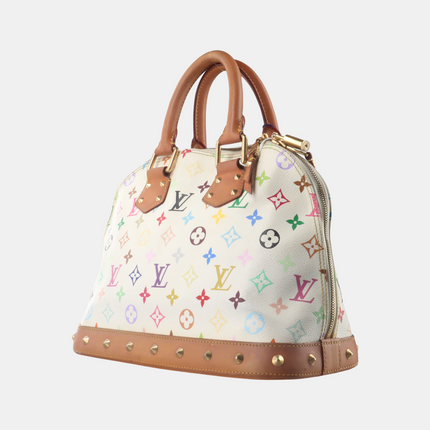 Louis Vuitton x Takashi Murakami Alma Small White Multicolor