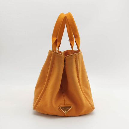 Sold Prada Canape Canvas Tote Orange Handbag