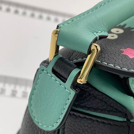 Loewe x Studio Ghibli Collection Susuwatari Mini Puzzle Green Crossbody Bag