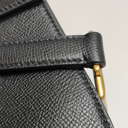 Dior Saddle 2020 Medium Grained Calfskin Leather Bag Black