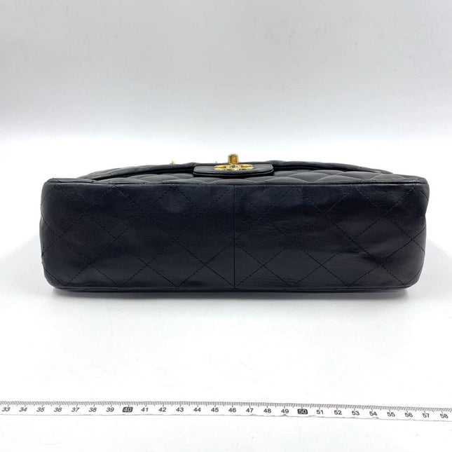 Sold Chanel Timeless/ Classic Flap Jumbo/Large Black with Gold Hardware