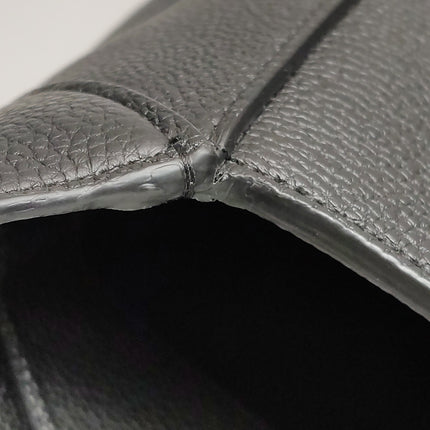 Gucci Jackie 1961 Black Large Pebbled Leather Shoulder Bag with Strap