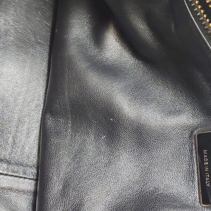 Prada Aimée Black Large Calfskin Leather Shoulder Bag