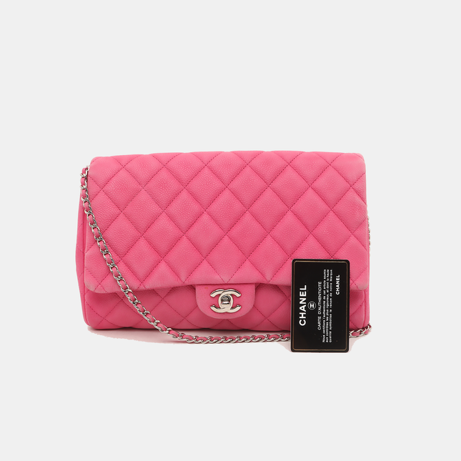 Chanel Envelope Clutch with Chains Pink Caviar Leather, 2013-2014