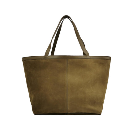 Bottega Veneta Cabat Tote Olive Green Suede Leather 38cm-Luxbags