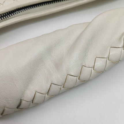 Bottega Veneta Hobo Bag Lambskin leather Milk White 48cm