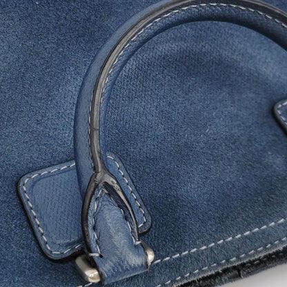 Sold Loewe Amazona 23 in Navy Blue Suede Leather with Strap