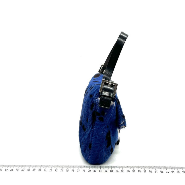 Sold Fendi Baguette Pony hair in leopard print Blue
