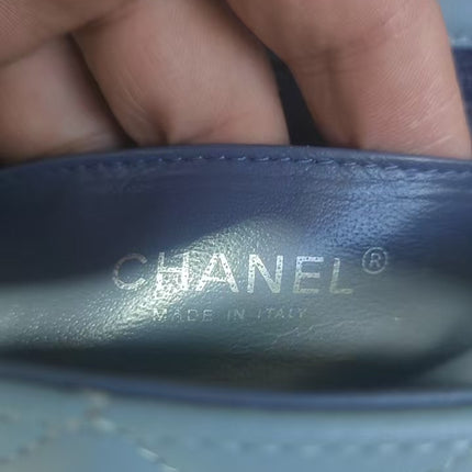 Sold Chanel Classic Flap Rectangular Mini Misty Blue Lambskin, 2011-2012