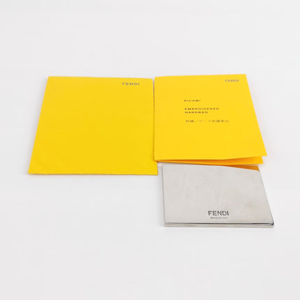 FENDI Baguette 1997 Zebra-Stripe Sequin White and Silver