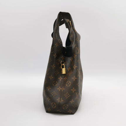 Louis Vuitton Atlantis Small Brown Monogram Canvas Bucket Bag with Strap
