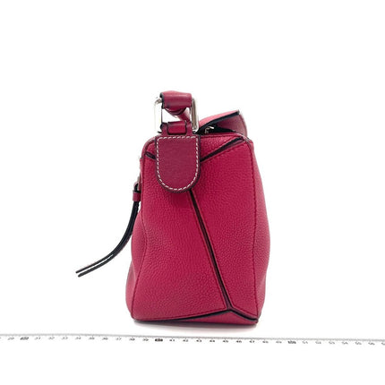Loewe Puzzle bag small raspberry pink leather