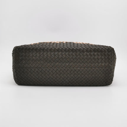 Bottega Veneta Cabat Tote Intreccio Leather Multicolor Brown Burgundy Beige 42cm