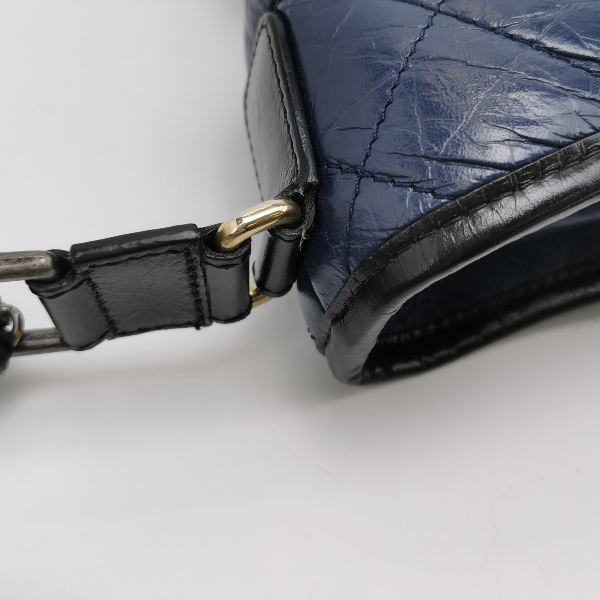 Chanel Gabrielle Hobo 2018 Navy Leather Medium Crossbody Bag