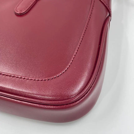 Gucci Jackie 1961 Mini Red Burgundy Leather Bag