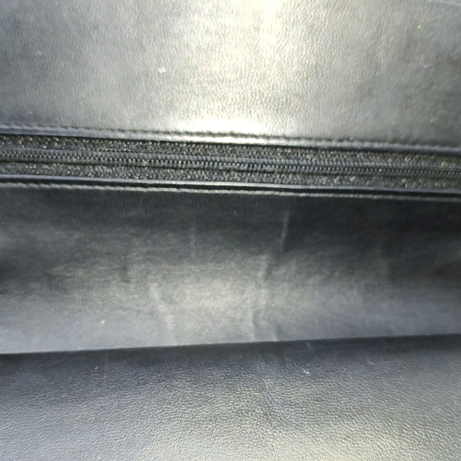 Chanel Timeless Classic Flap Medium Black Lambskin Leather Silver Hardware, 2009-2010