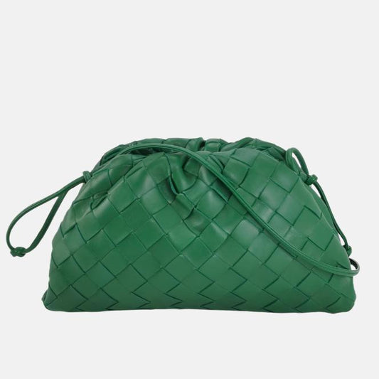 Bottega Veneta Pouch Mini Leather Parakeet Green-Luxbags