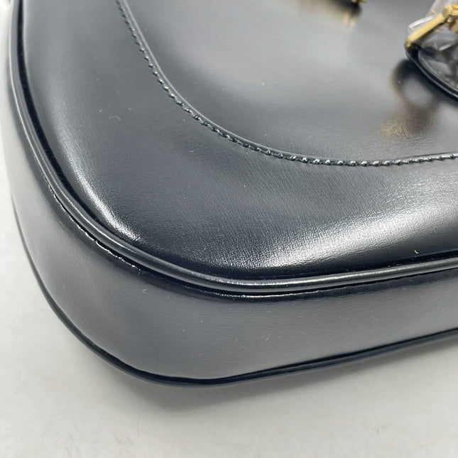 Sold Gucci Jackie 1961 Black Leather Bag with Adjustable Strap Never Worn